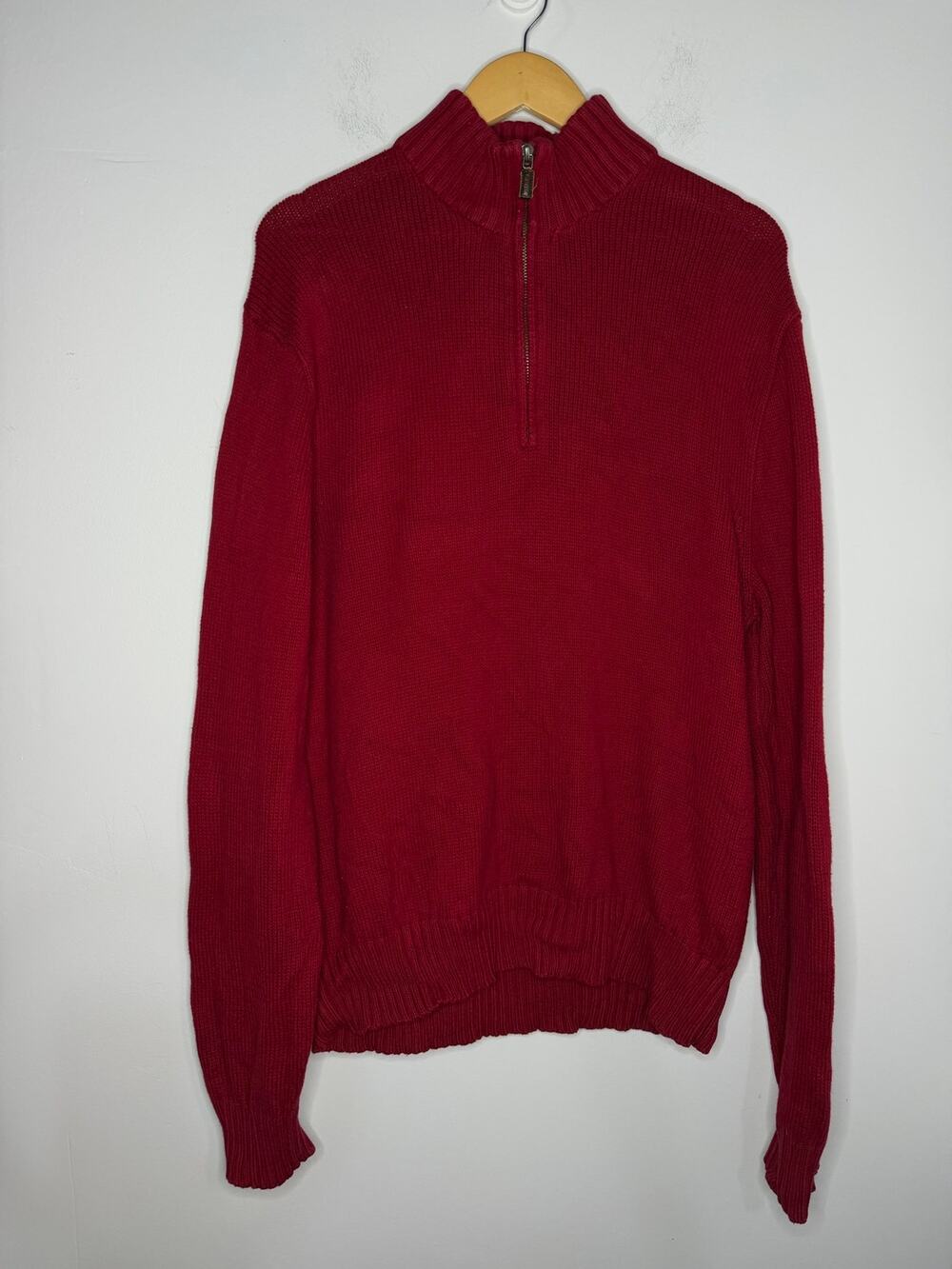 Men’s Ralph Lauren 1/4 Zip Sweater Size XL Cotton Cashmere Blend